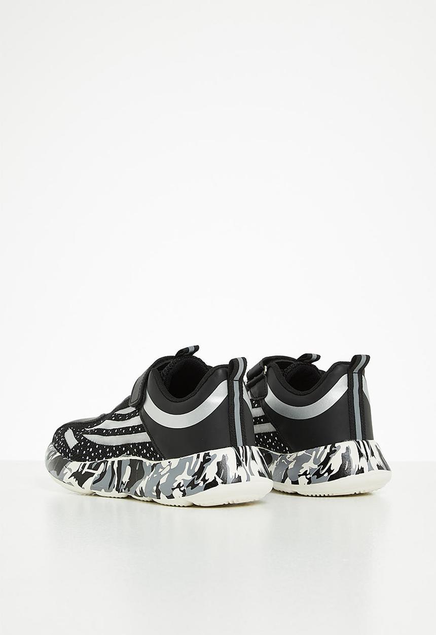 Pop Candy - Chunky sneaker with velcro strap - black/white