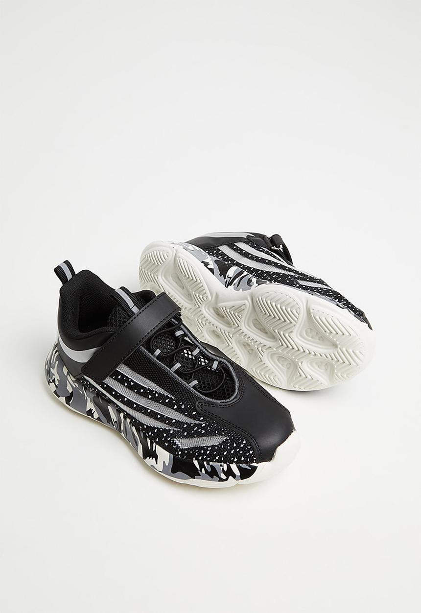Pop Candy - Chunky sneaker with velcro strap - black/white