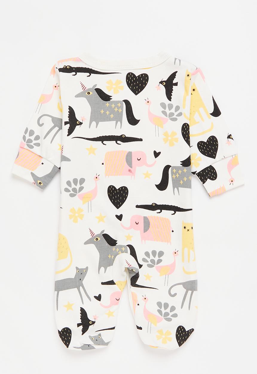 Pop Candy - Cute animal babygrow -  multi