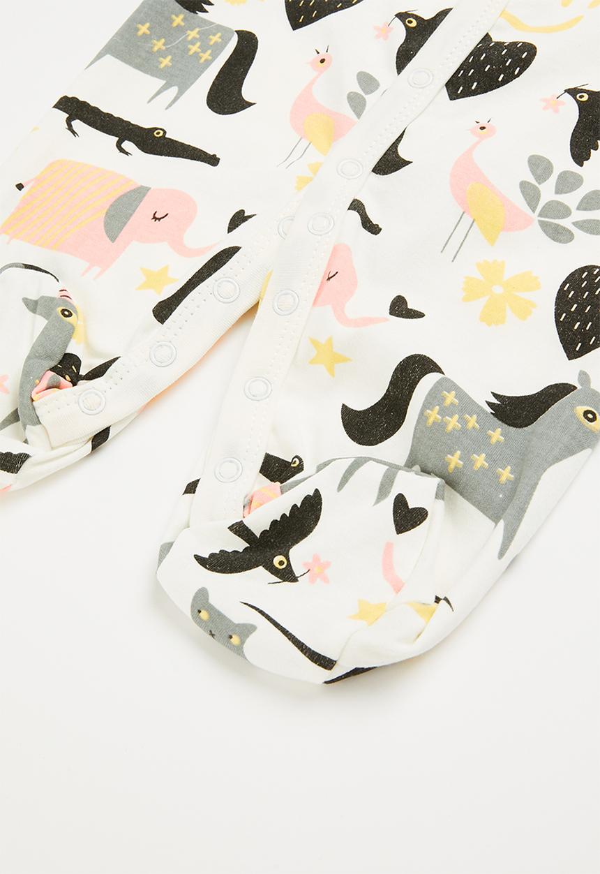 Pop Candy - Cute animal babygrow -  multi