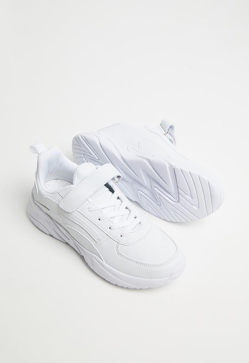 Pop Candy - Chunky sneaker with velcro strap - white