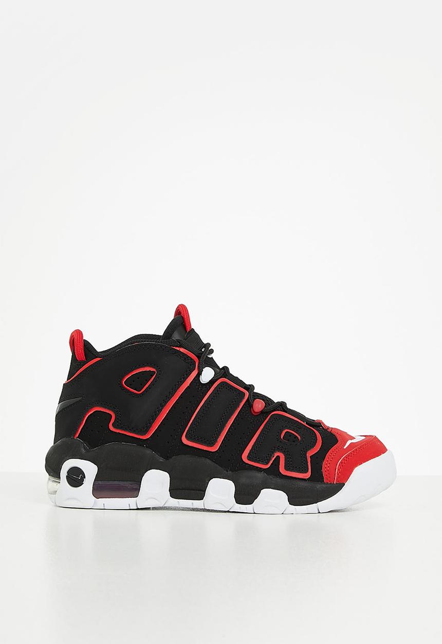 Nike - Nike air more uptempo - black/white-university red