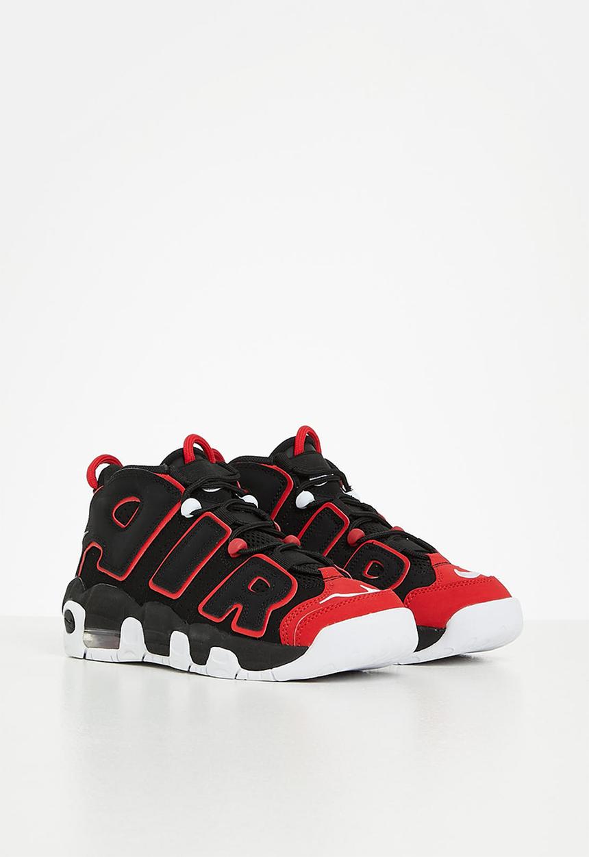 Nike - Nike air more uptempo - black/white-university red