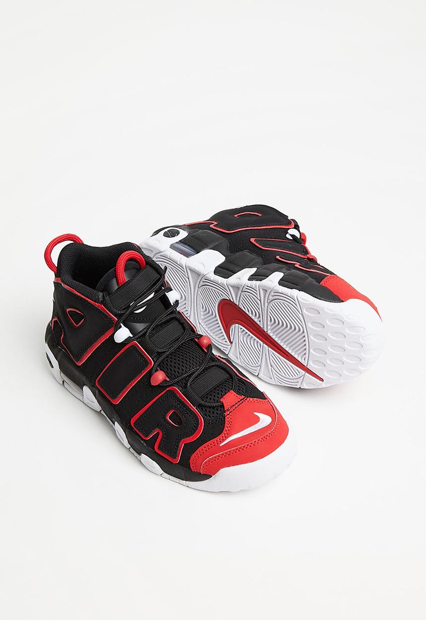 Nike - Nike air more uptempo - black/white-university red
