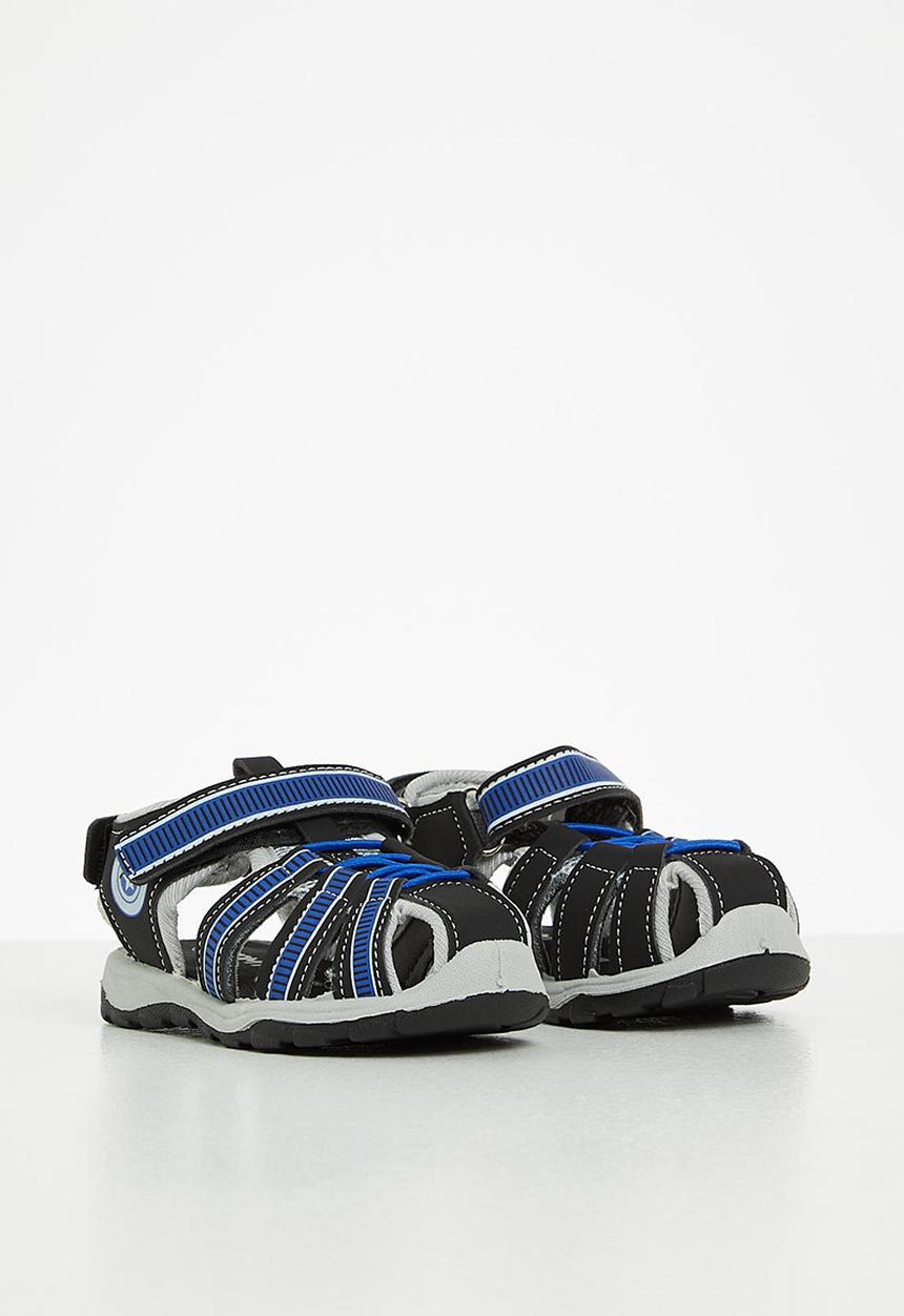 Tom Tom - Boys sandal - black/royal blue