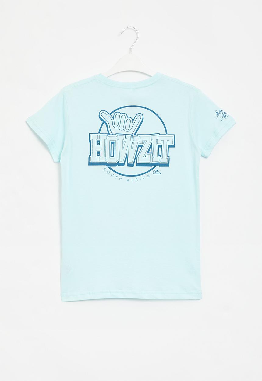Quiksilver - South africa everybodys in short sleeve tee - aqua