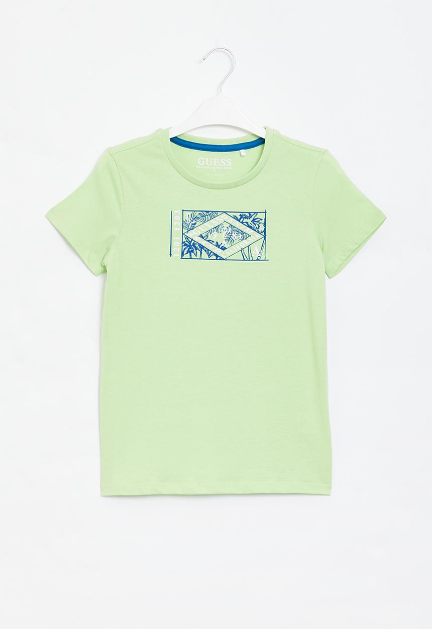GUESS - Printed short sleeve tee - green