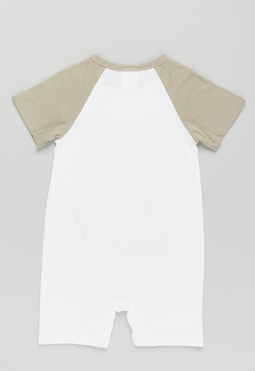 Pop Candy - Elephant romper - white