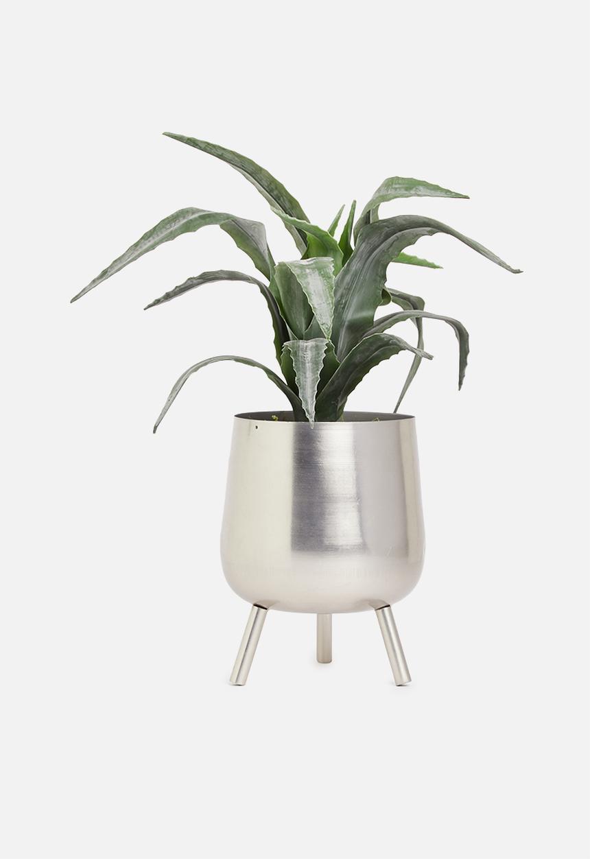 Silk By Design - Aloe artificial plant in pvc pot - green