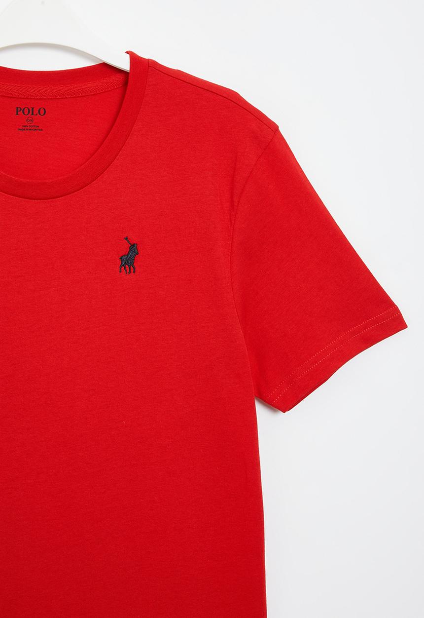 POLO - Boys classic short sleeve tee - red
