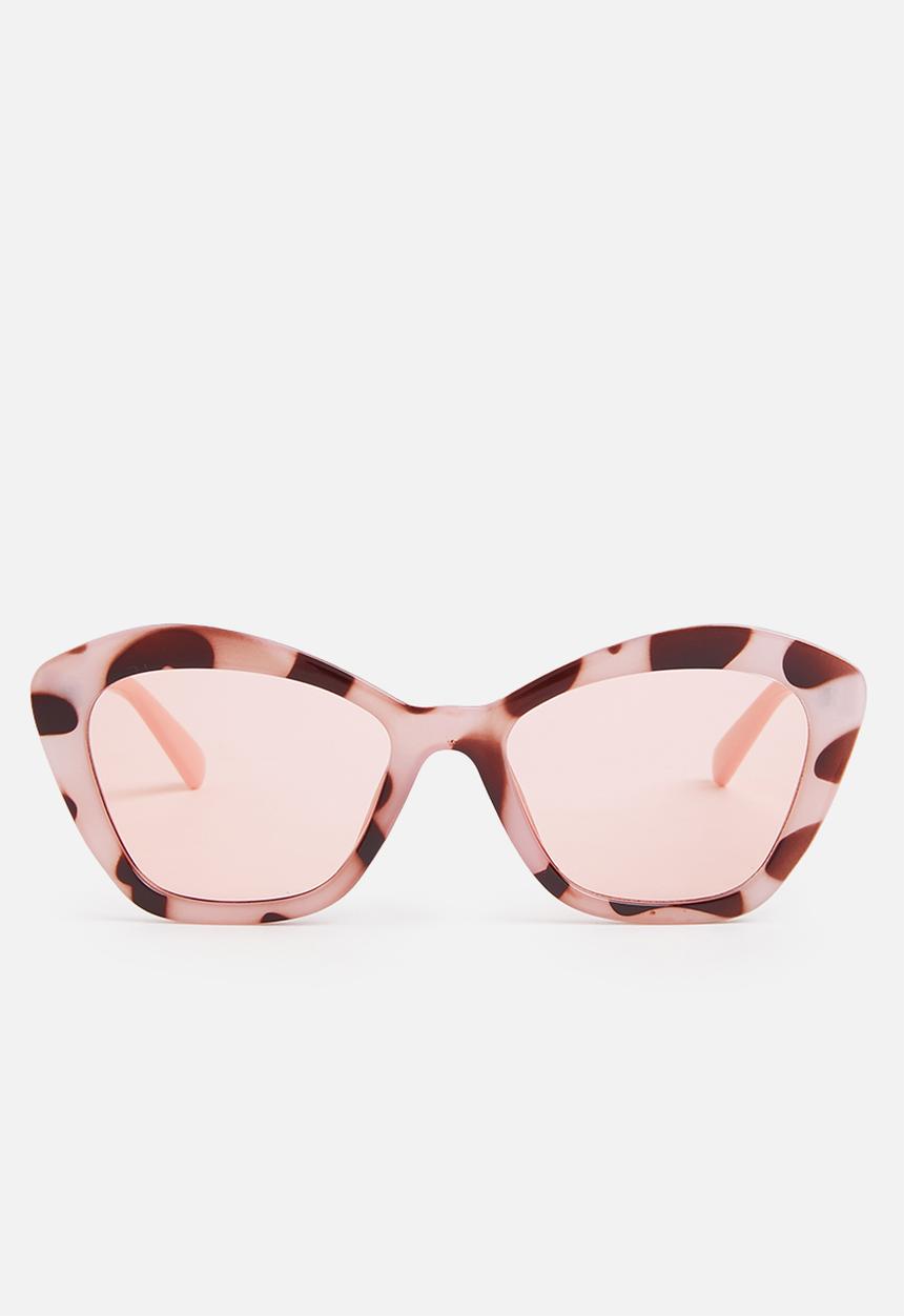 Superbalist - Kacy cateye glasses - brown & pink