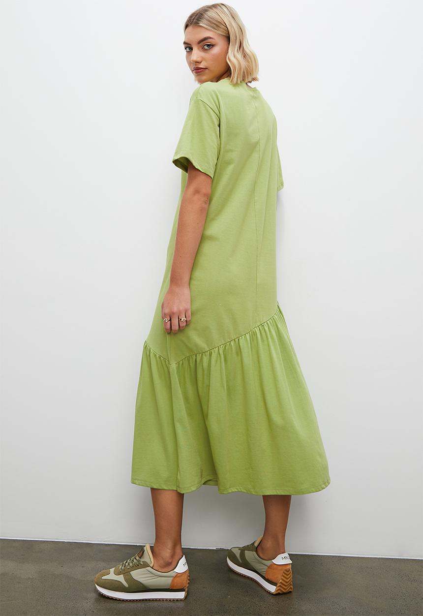 Superbalist - A-line t-shirt dress - sage