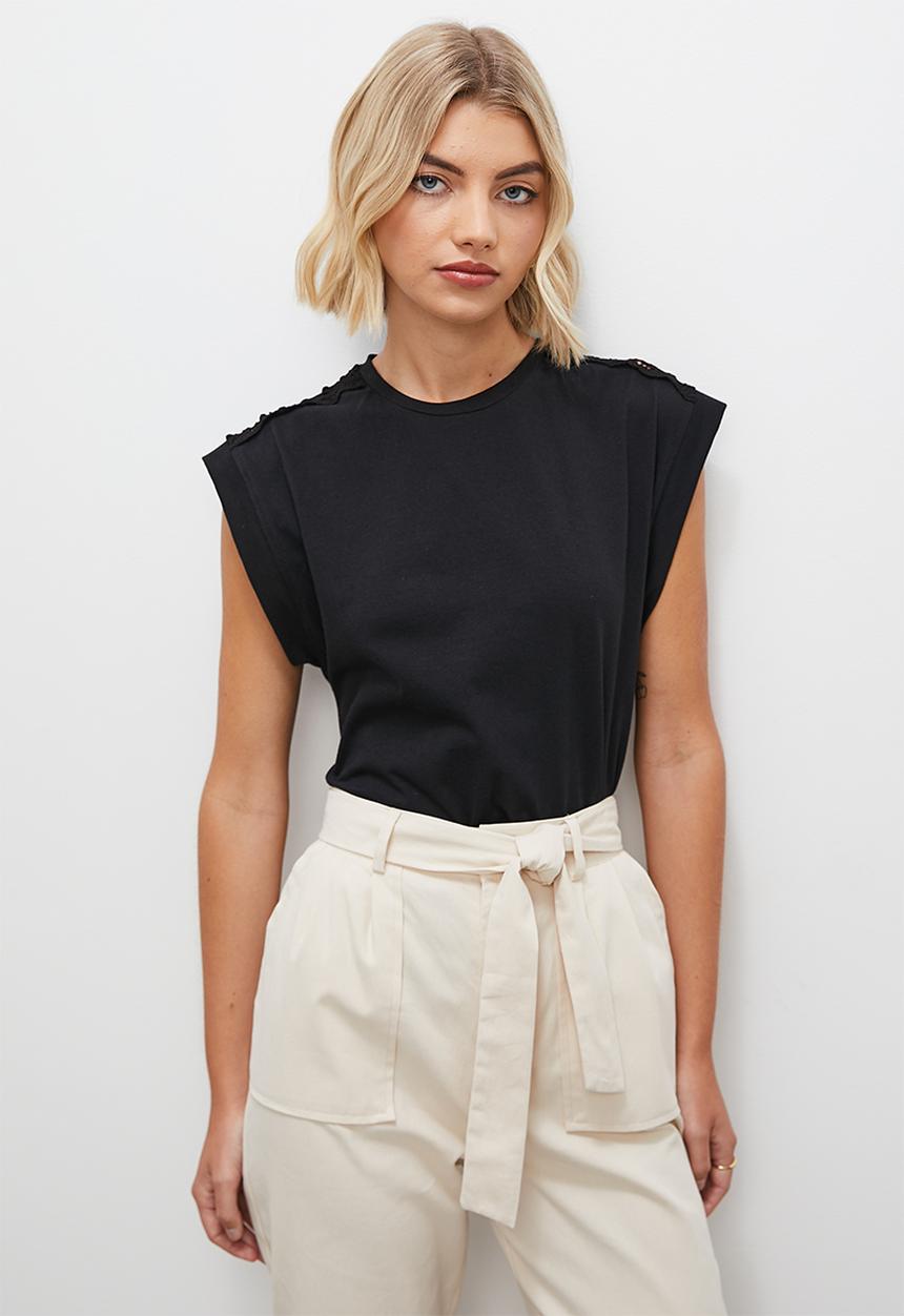 Superbalist - Crochet insert top - black