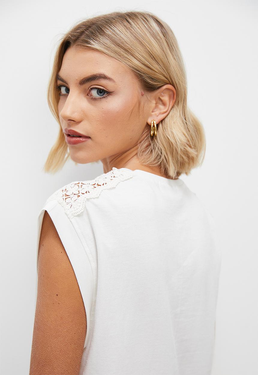 Superbalist - Crochet  insert top - ecru