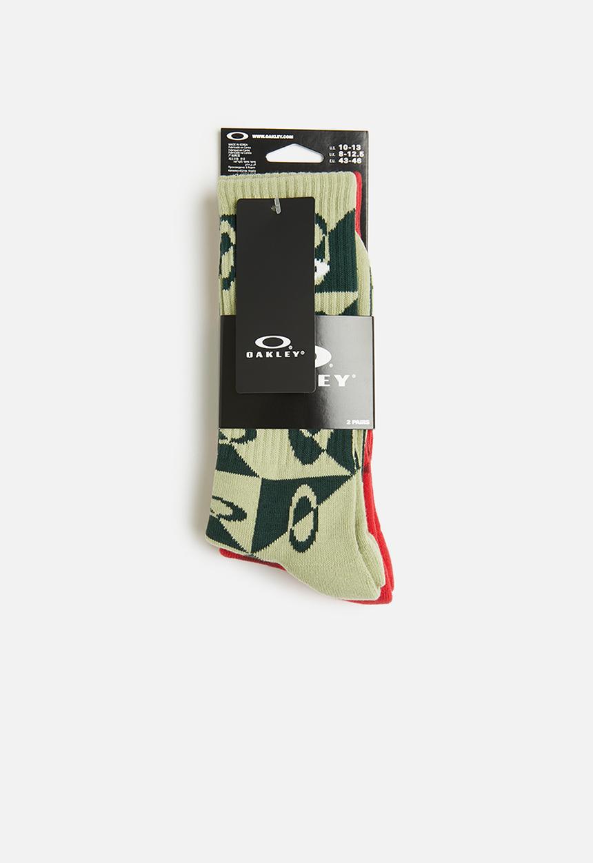 Oakley - Oakley everywhere crew sock - uniform green & red