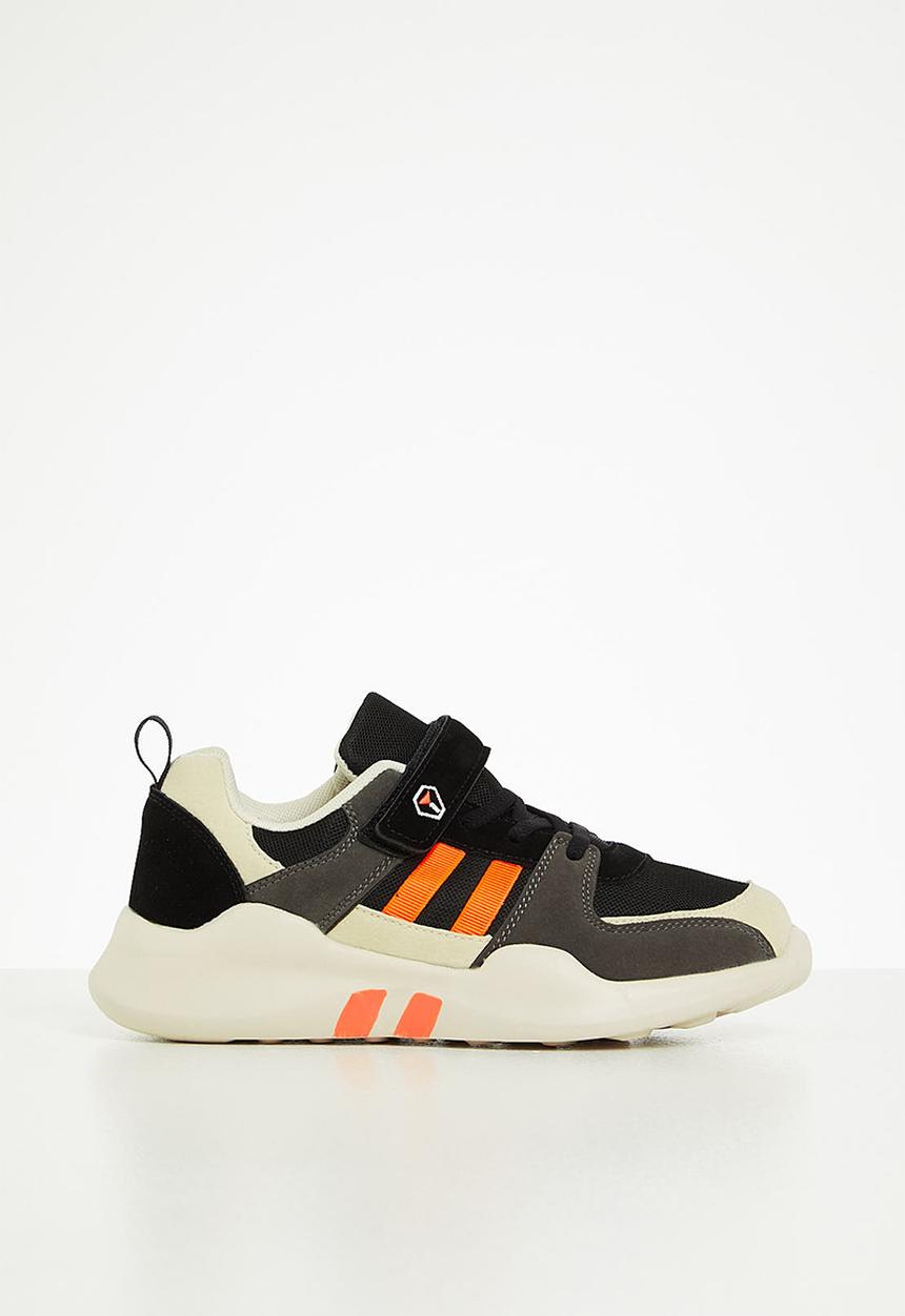 Rebel Republic - Boys sneaker - black & orange