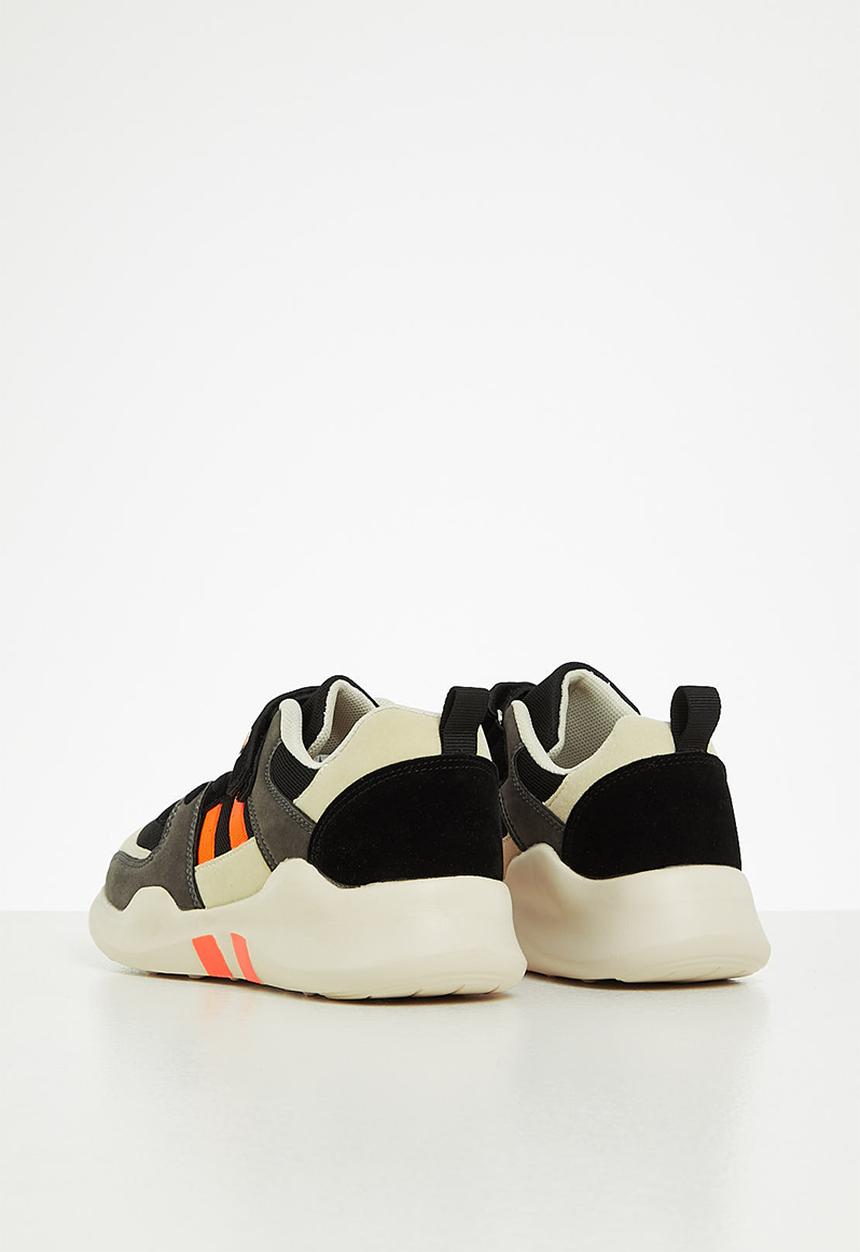 Rebel Republic - Boys sneaker - black & orange