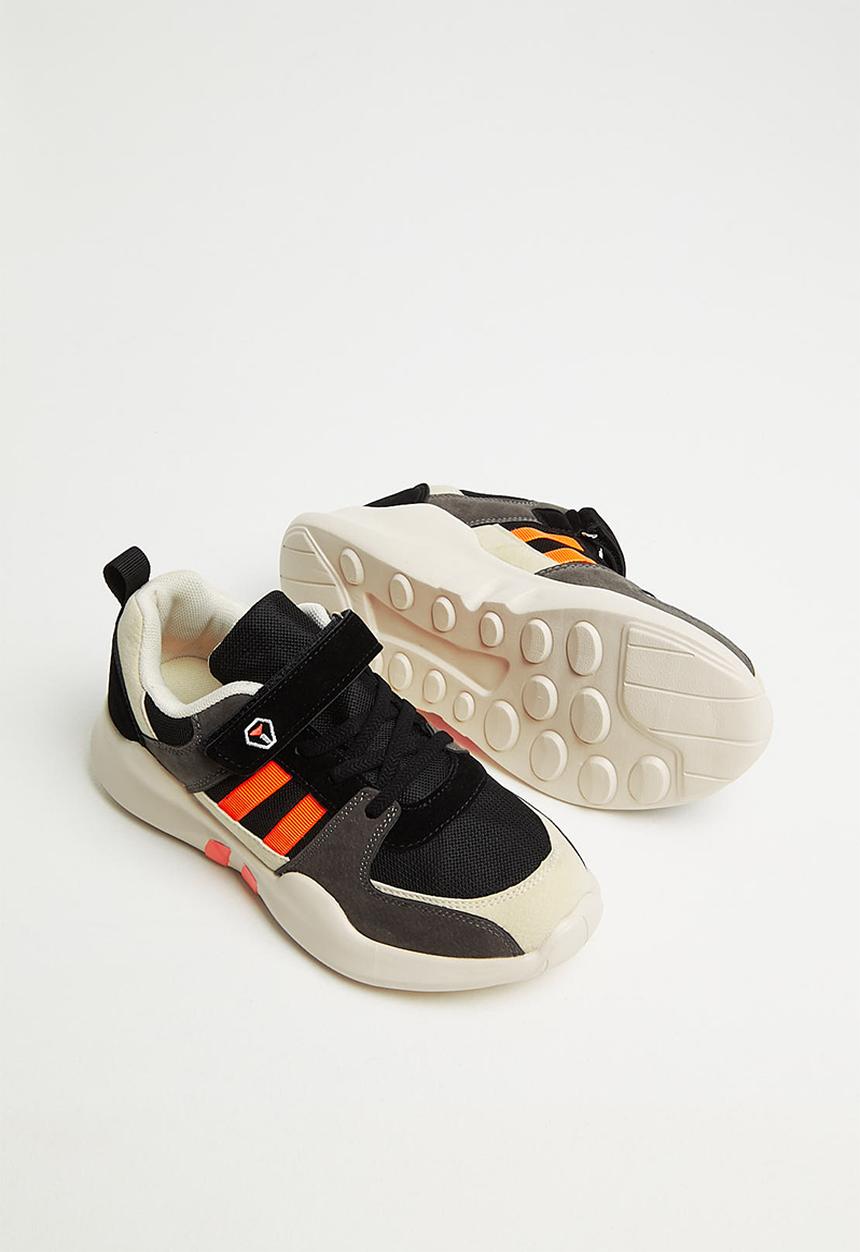 Rebel Republic - Boys sneaker - black & orange