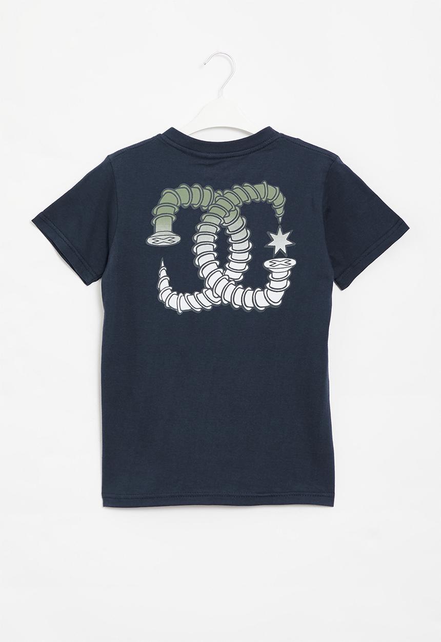 DC - Star screwed short sleeve boy - navy blazer