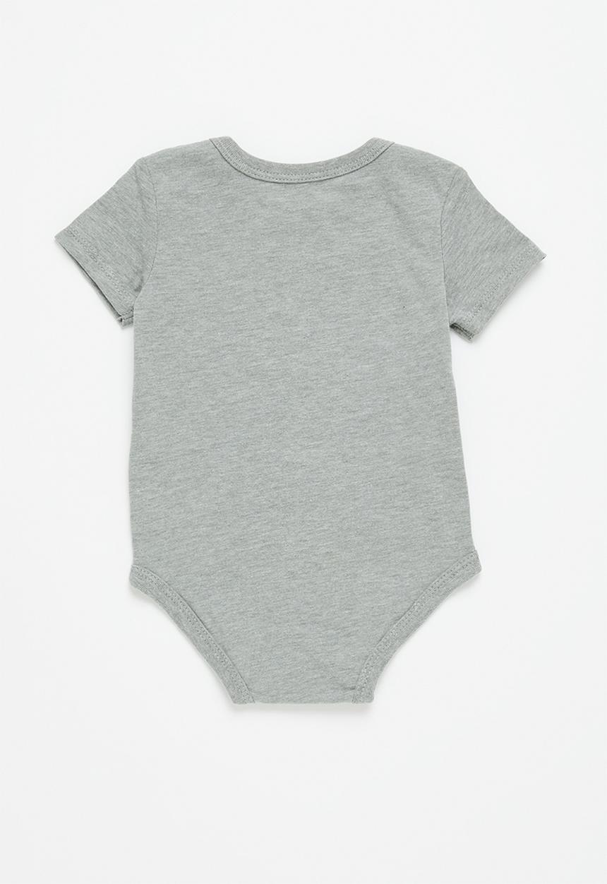 Levi’s® - Lhn batwing 2 pack bodysuit - grey heather & navy 
