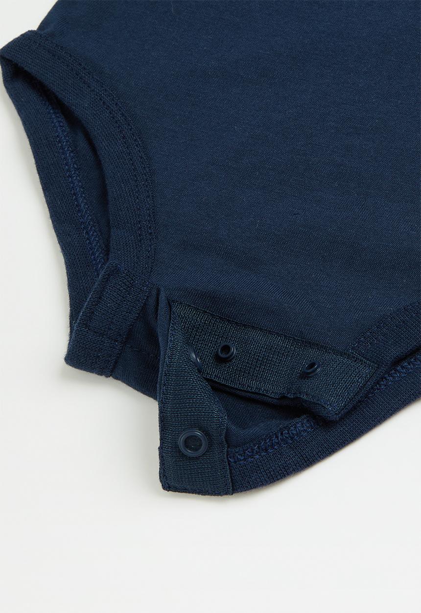 Levi’s® - Lhn batwing 2 pack bodysuit - grey heather & navy 