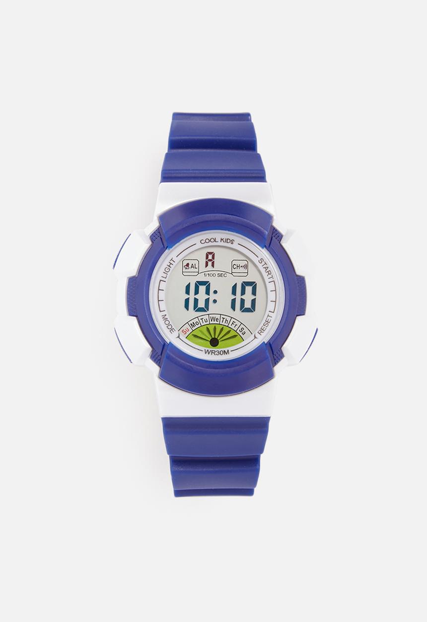 Cool Kids - Digital mid-size 30m water resistant watch - navy