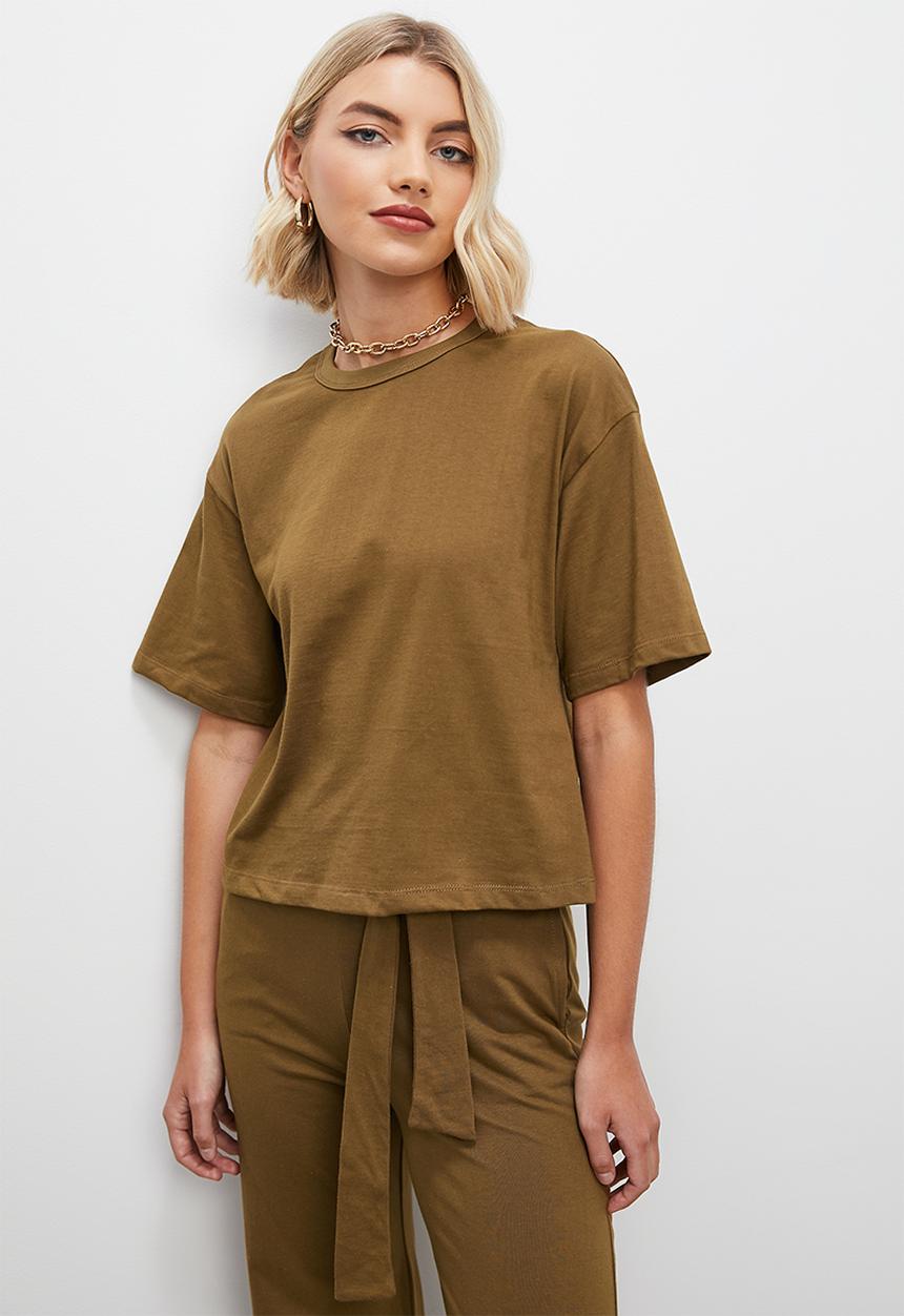 Superbalist - Boxy top - tobacco