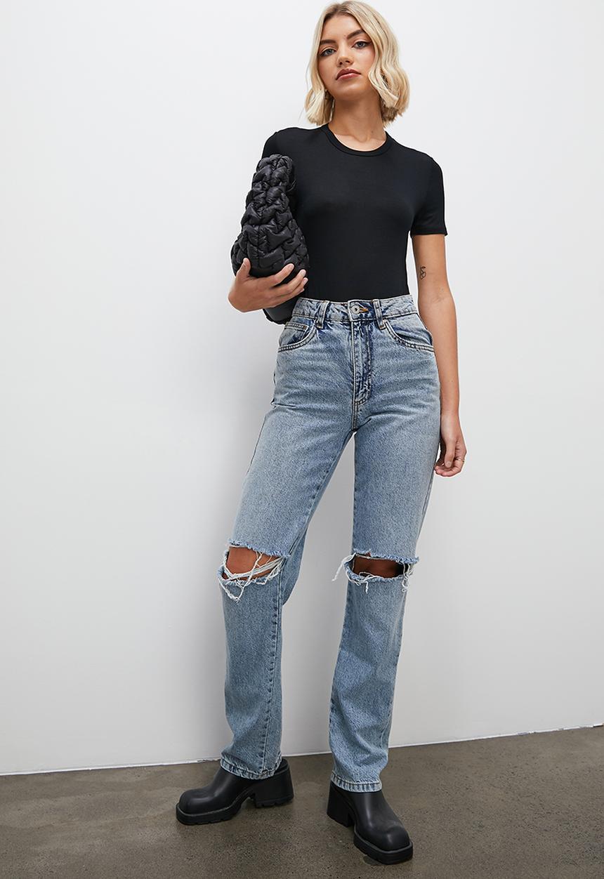 Superbalist - 2 Pack basic T-shirt bodysuit - black & white