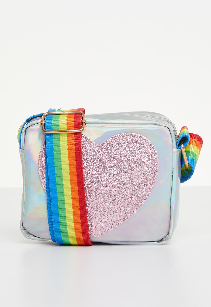 Rebel Republic - Heart crossbody bag - silver