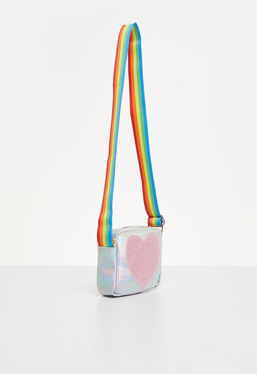 Rebel Republic - Heart crossbody bag - silver