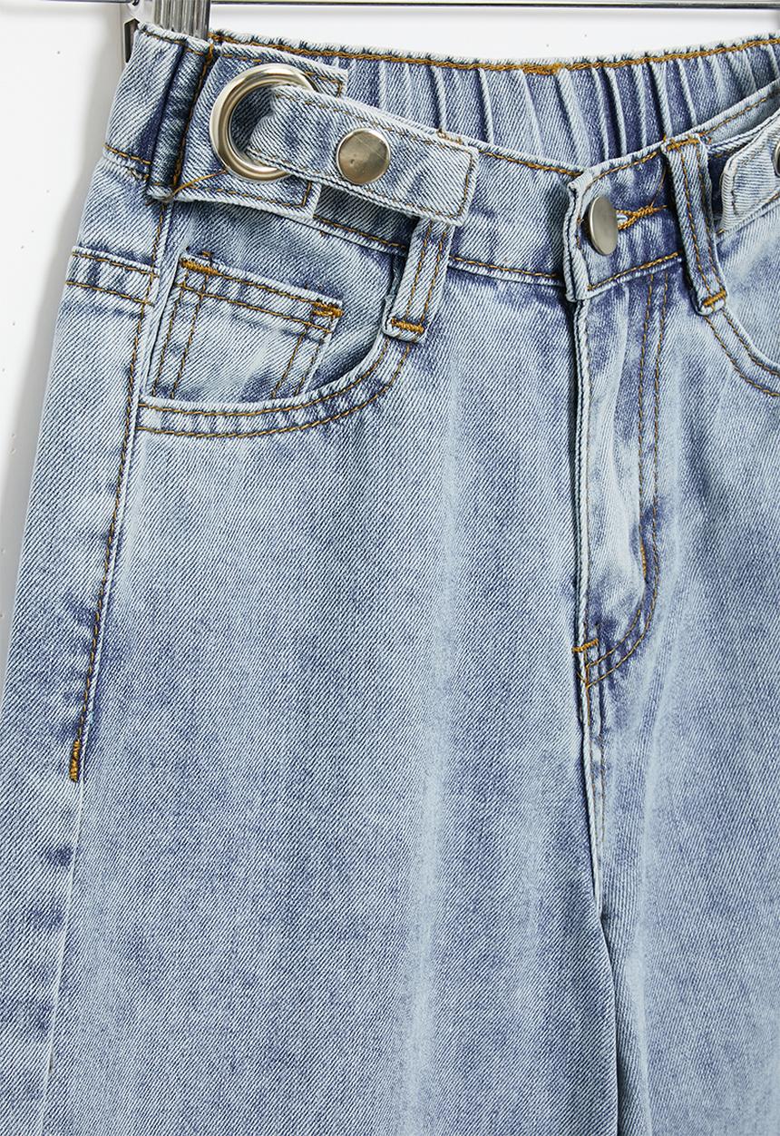 Rebel Republic - Girls baggy jeans - light blue