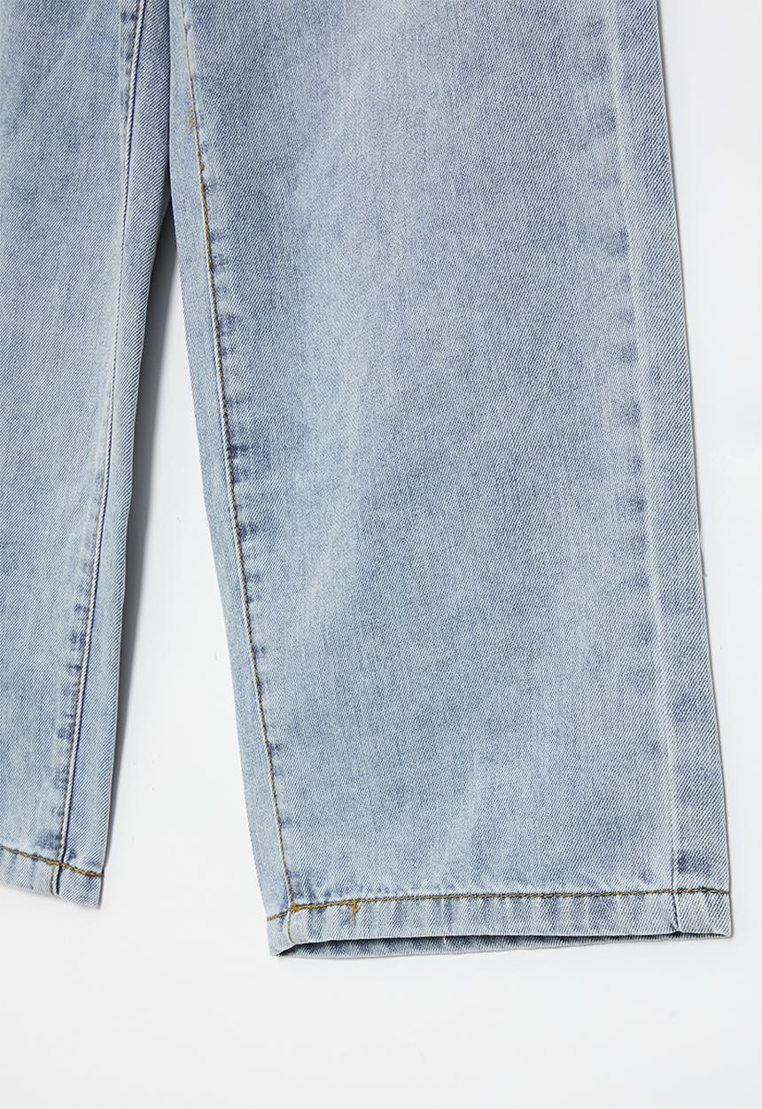 Rebel Republic - Girls baggy jeans - light blue