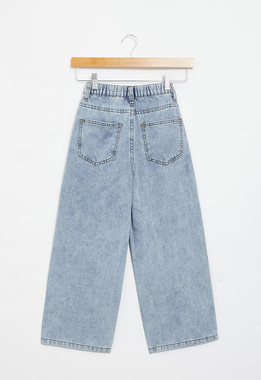 Rebel Republic - Girls baggy jeans - light blue