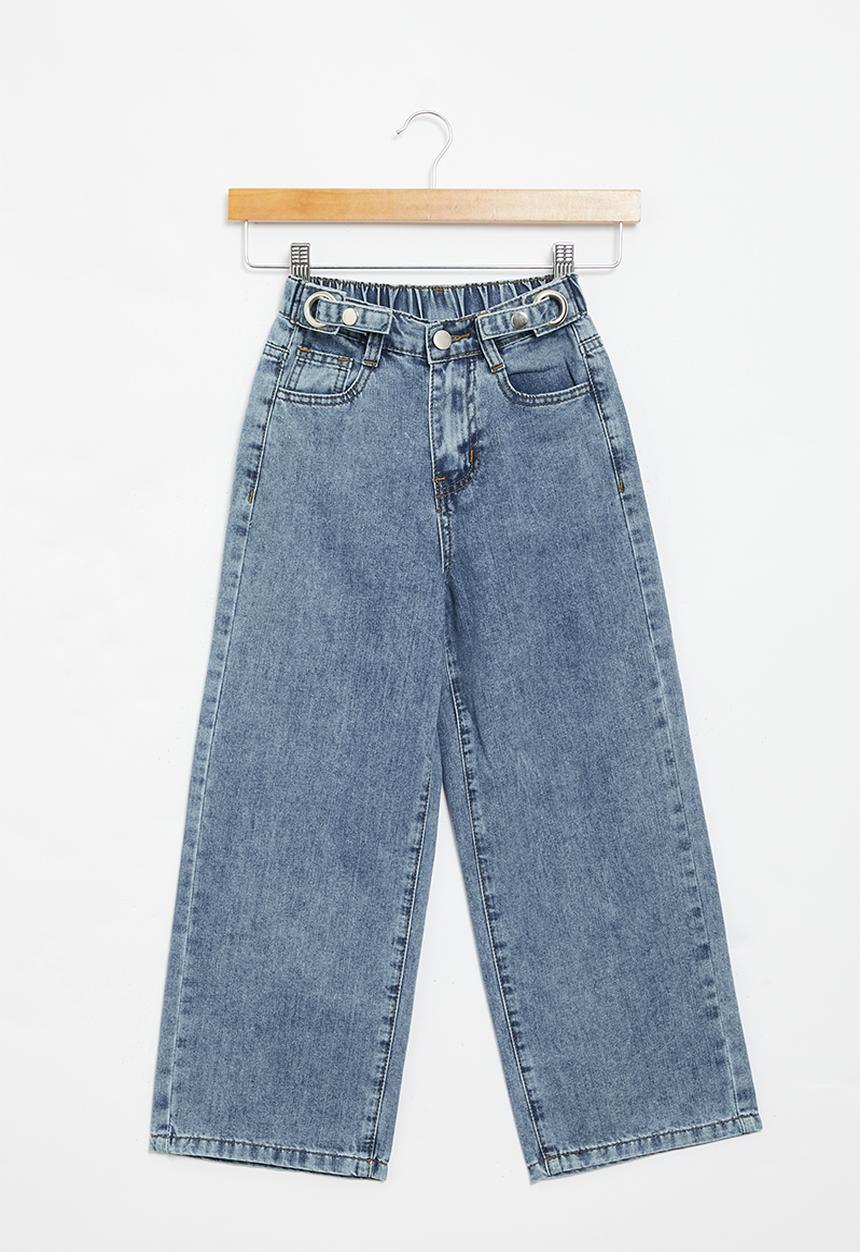 Rebel Republic - Girls baggy jeans - blue
