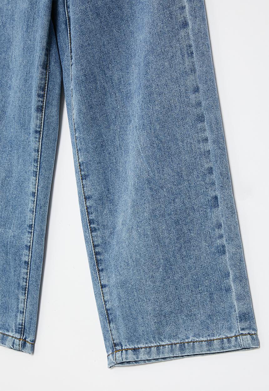 Rebel Republic - Girls baggy jeans - blue