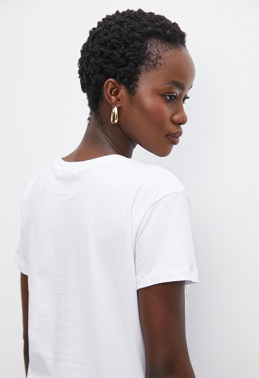 Superbalist - Relaxed tee - white pink face graphic