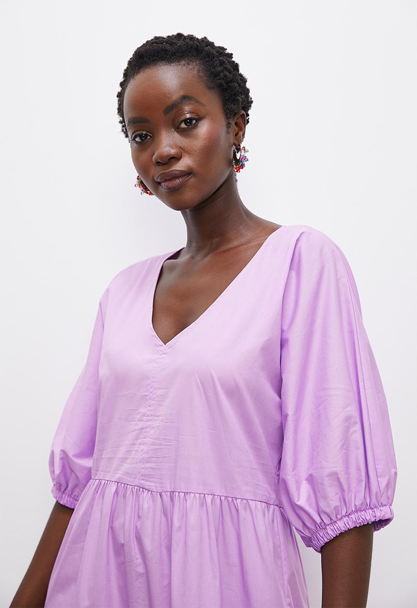 Superbalist - Tiered midi dress - lavender