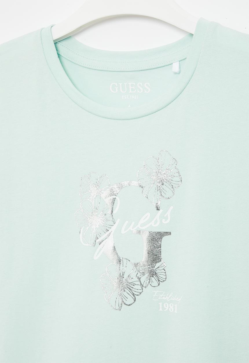 GUESS - Short sleeve guess tee - aloe palm