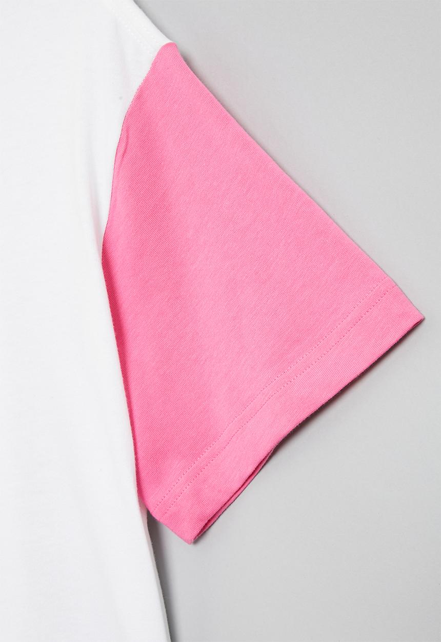Nike - G nsw tee essntl boxy tee dnc - white & pink