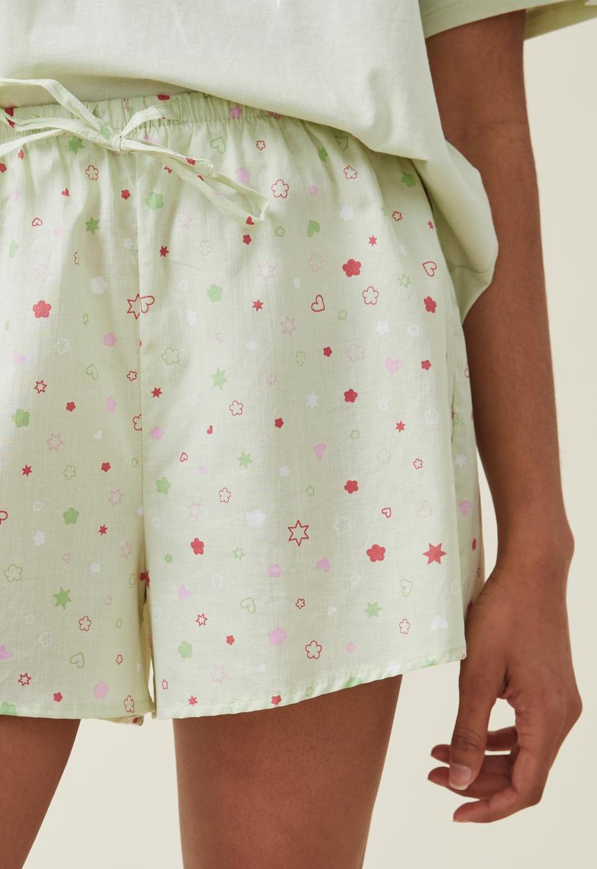 Cotton On - Body woven sleep short - festive toss