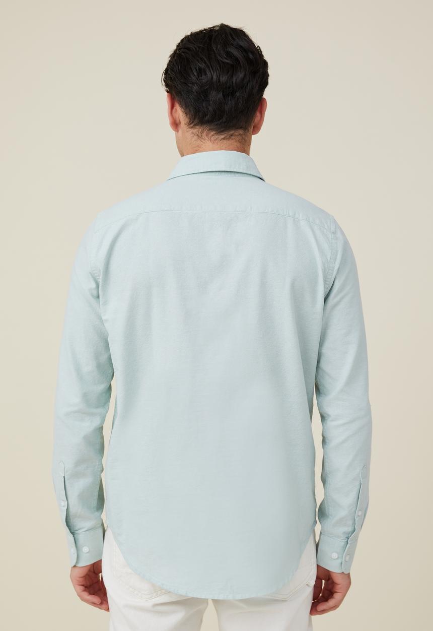 Cotton On - Mayfair long sleeve shirt - summer green