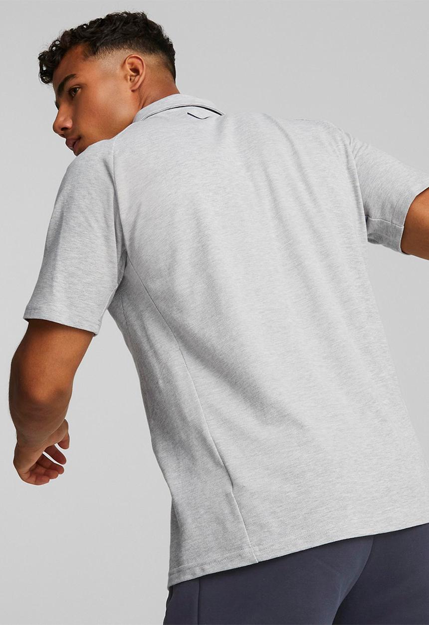 PUMA - Mcfc casuals polo - light gray heather & parisian night