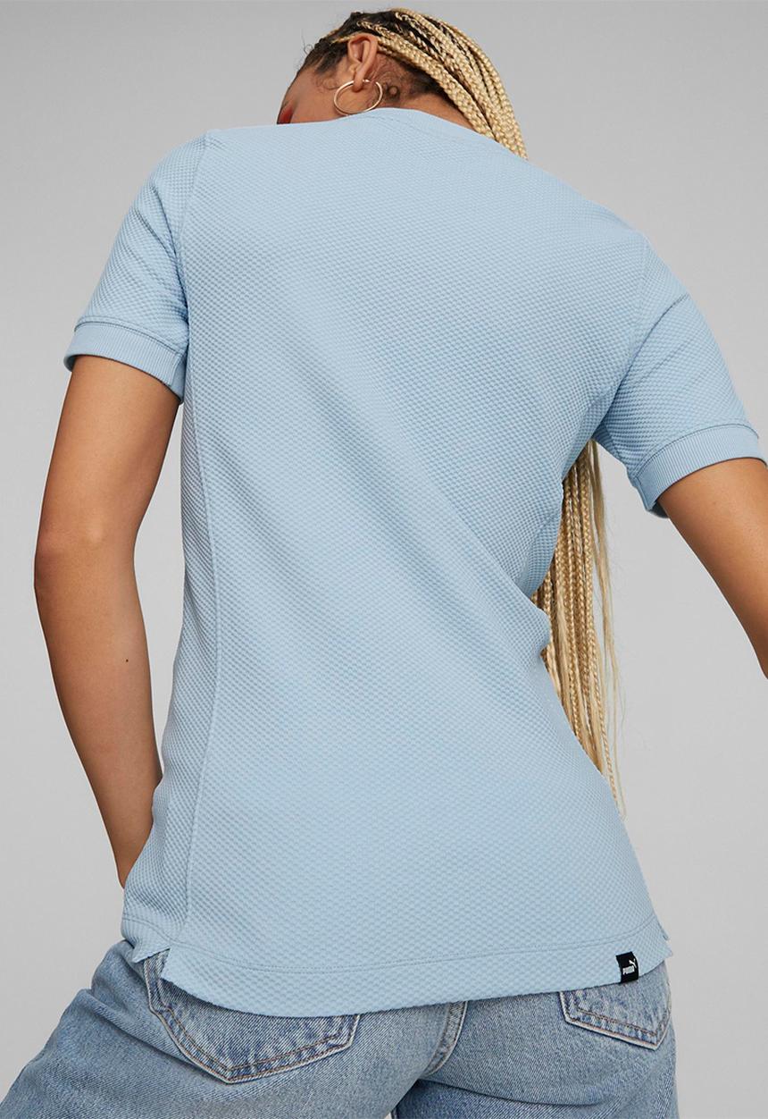PUMA - Ess slim tee dress - blue wash