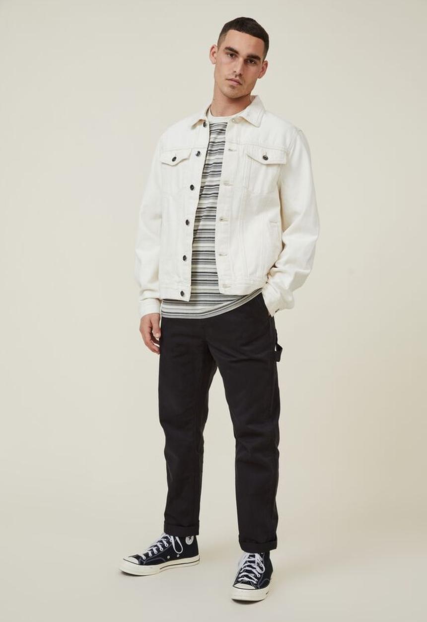Cotton On - Relaxed chino - washed black carpenter