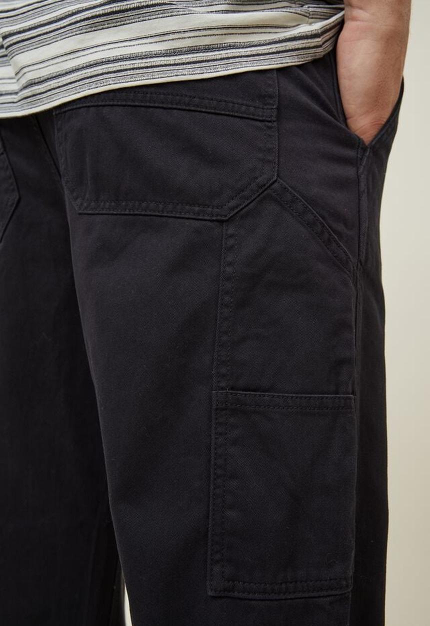 Cotton On - Relaxed chino - washed black carpenter