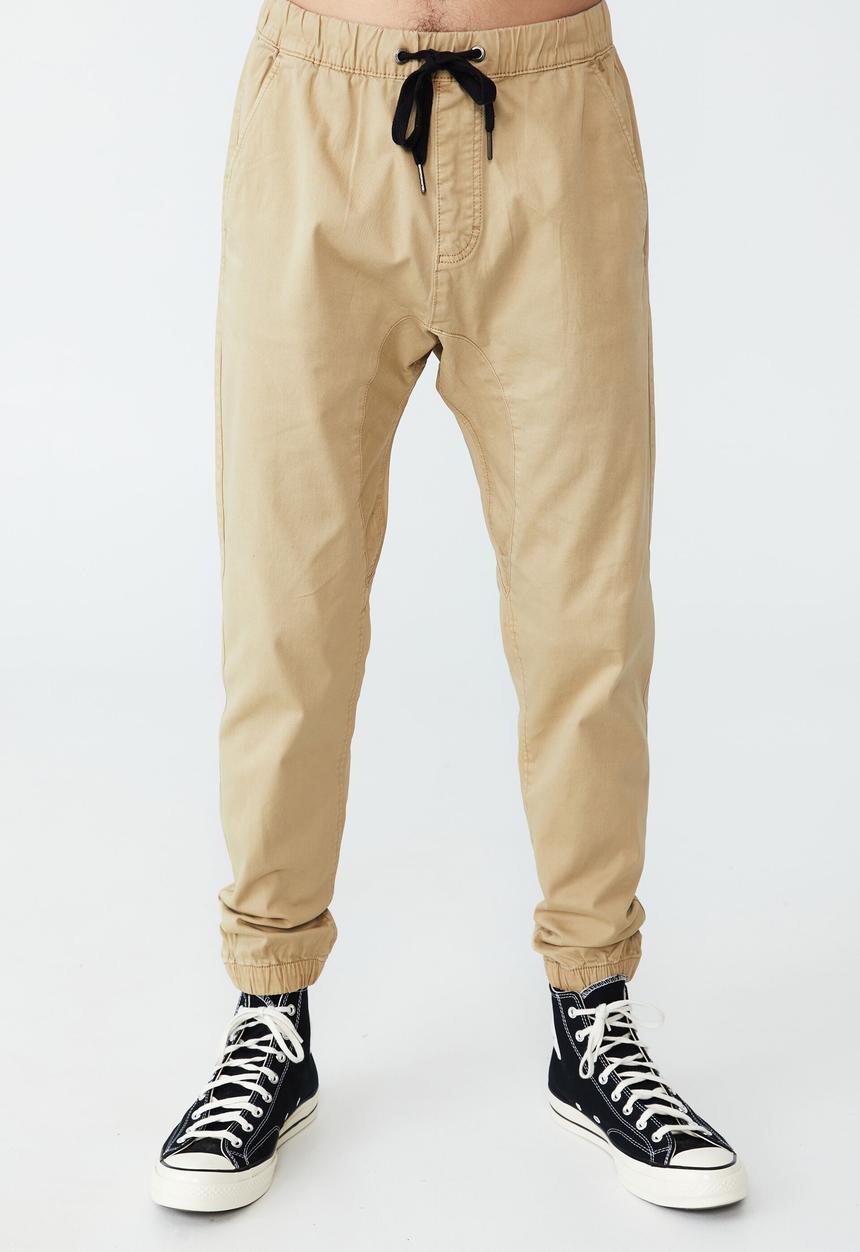 Cotton On - Drake cuffed pant - washed stone