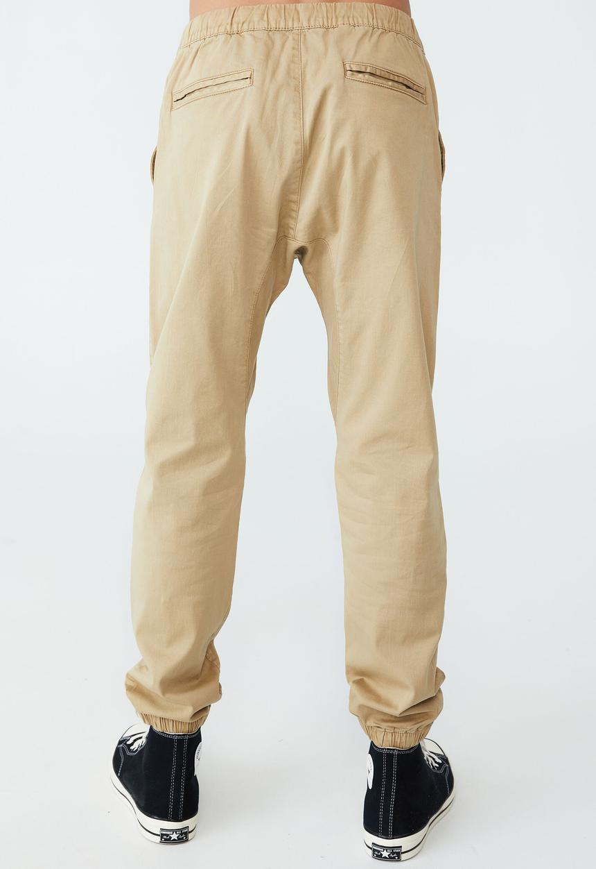 Cotton On - Drake cuffed pant - washed stone