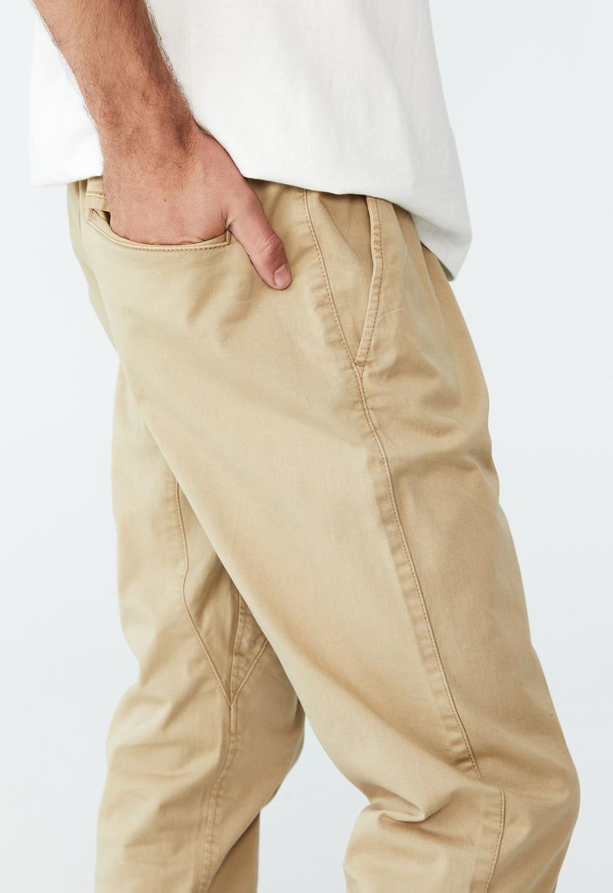 Cotton On - Drake cuffed pant - washed stone