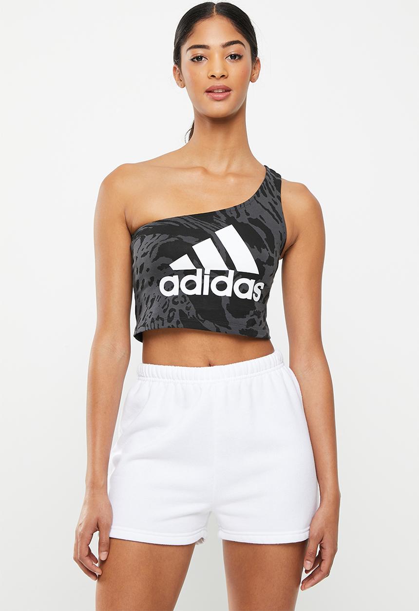 adidas Performance - W fi gfx q3 tank crop - carbon