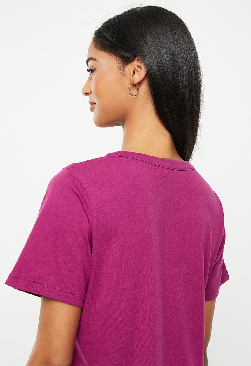 Cotton On - The 91 classic organic tee - raspberry purple
